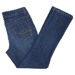 Faded Glory Jeans Womens 14 Blue Bootcut Mid Rise Stretch Denim Classic